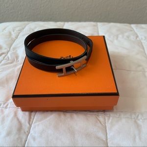 Hermes Behapi Double Tour Bracelet